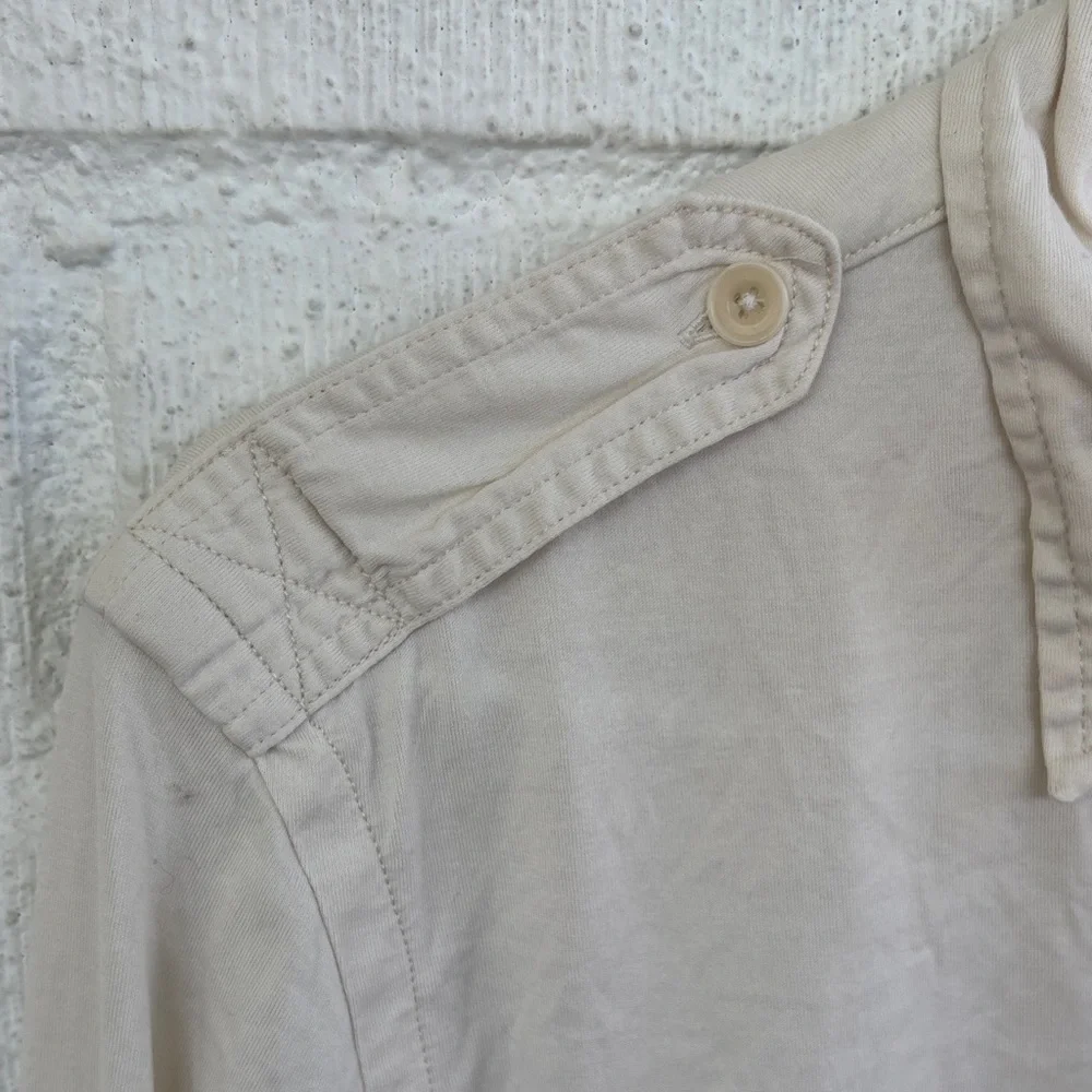 Ralph Lauren Sport Off White Button-Up Polo Cotton Long Sleeve Shirt sz L